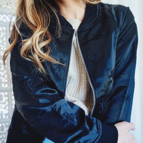 •LAST ONE//Starry Night Bomber Jacket• - Picture 6 of 8